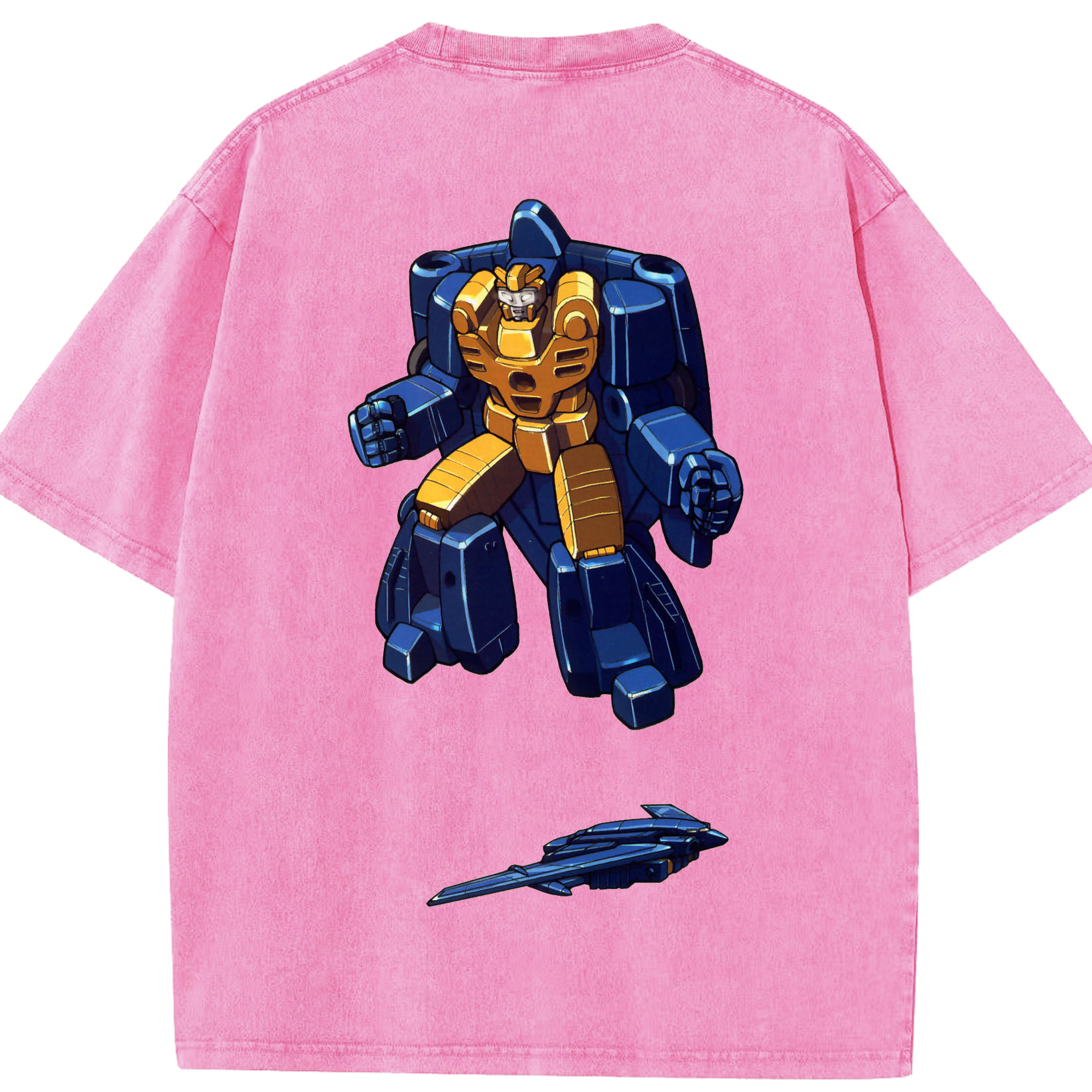 （画像用）  綿100% ヴィンテージ風 半袖Tシャツ（背面プリント）